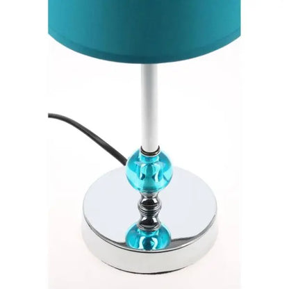 Evaine Teal Acrylic Ball Table Lamp AK Kin Garden Supplies