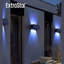 Extrastar LED Solar 4 Way Wall Lamp AK Kin Garden Supplies