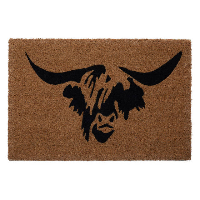 Filta Highland Cow Doormat H2 x D40 x W60 House, Home & Garden
