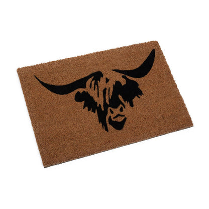 Filta Highland Cow Doormat H2 x D40 x W60 House, Home & Garden