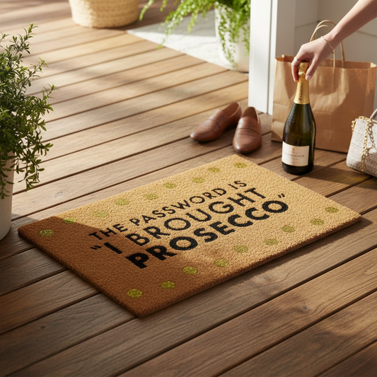 Filta Prosecco Password Doormat H2 x D40 x W60 House, Home & Garden