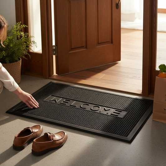 Filta Welcome Rubber Doormat w63 x d43 x h12 House, Home & Garden