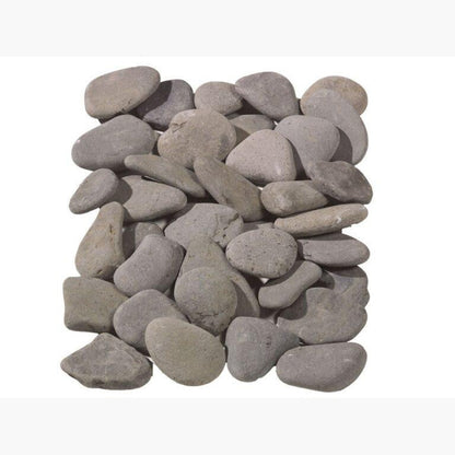 Flat Grey Cobbles 70-50mm 25kg Bag AK Kin Garden Supplies