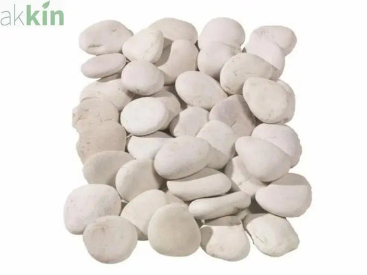 Flat White Pebbles 40-20mm 25kg Bag AK Kin Garden Supplies