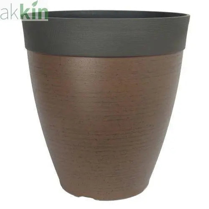 Gala Planter 35cm Tall  Walnut Stone AK Kin Garden Supplies