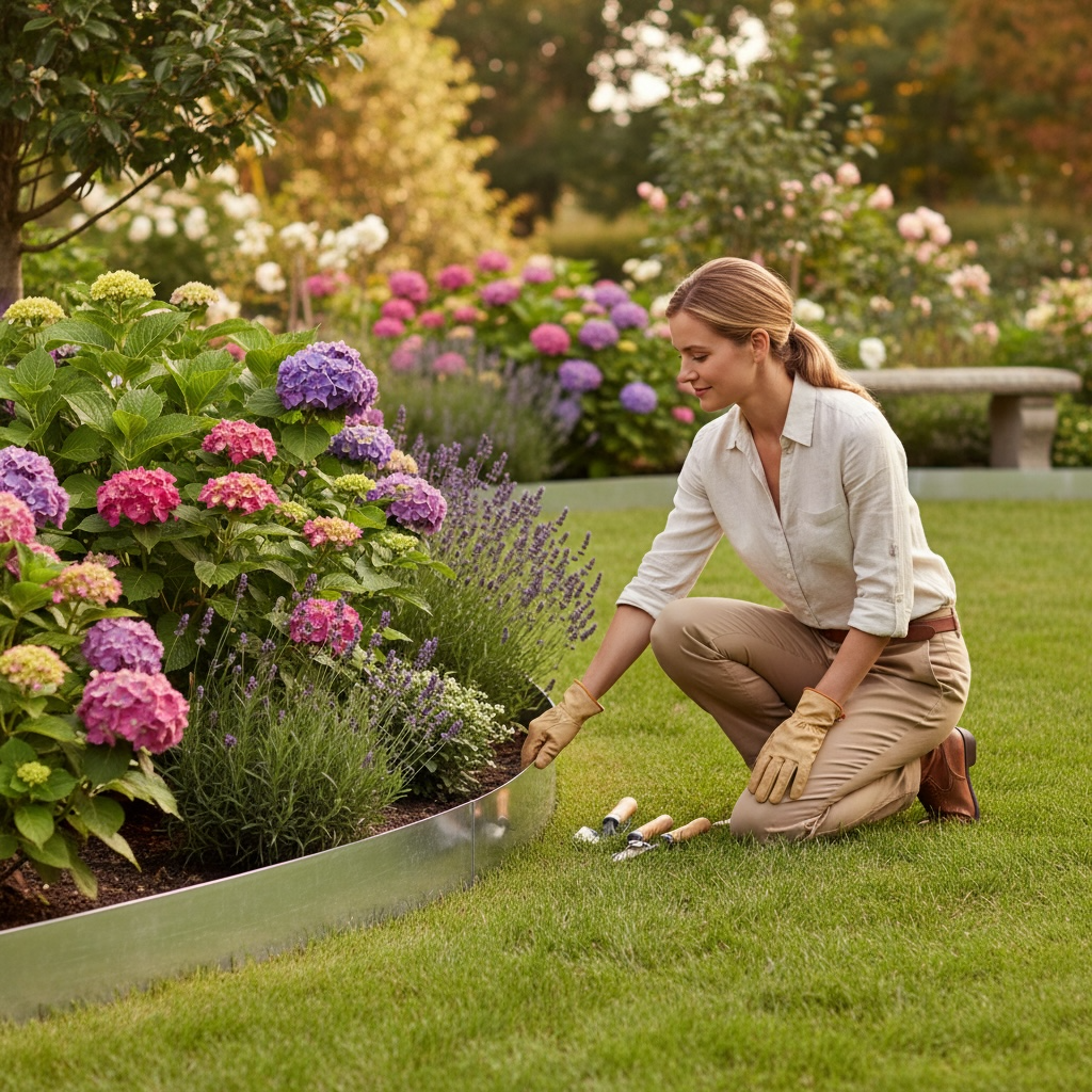 Galv Lawn Edging 16cm x 500 cm AK Kin Garden Supplies