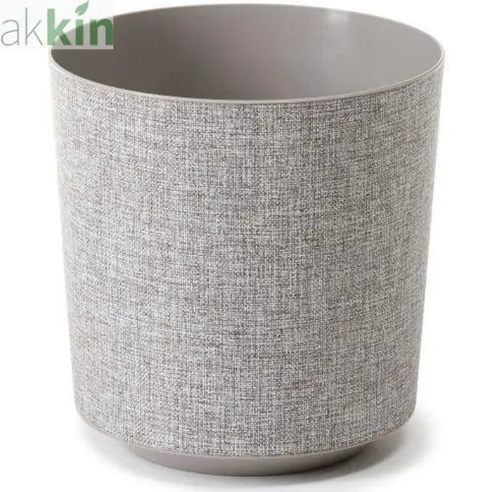 Gama Planter Round Textile 25cm  Taupe AK Kin Garden Supplies