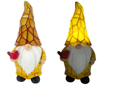 Garden Solar Gnome with Light Up Pattern Hat House, Home & Garden