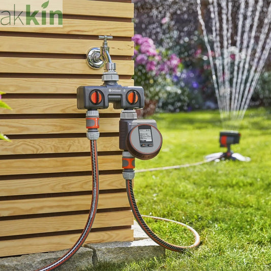 Gardena Twin-Tap Hose Pipe Connector - AK Kin Garden Supplies