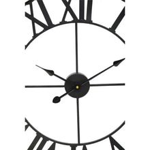 Genova Black Metal Wall Clock 60cm AK Kin Garden Supplies
