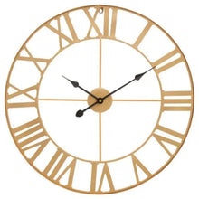 Genova Large Gold Metal Wall Clock 60cm AK Kin Garden Supplies