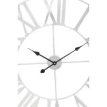 Genova Silver Metal Large Wall Clock 80cm AK Kin Garden Supplies