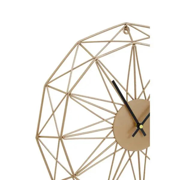 Genova Small Gold Metal Wall Clock 40cm AK Kin Garden Supplies