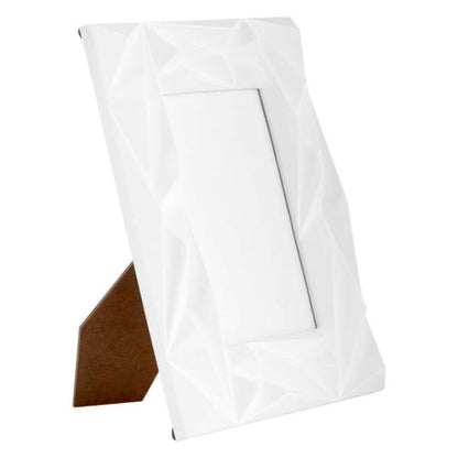 Geo Prisma 4in x 6in White Photo Frame House, Home & Garden