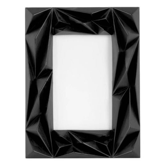 Geo Prisma Black 4in x 6in Photo Frame House, Home & Garden