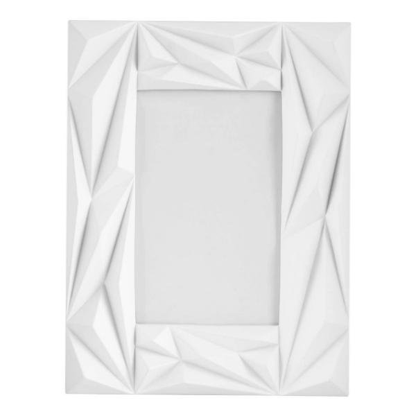 Geo Prisma White 5in x 7in Photo Frame House, Home & Garden