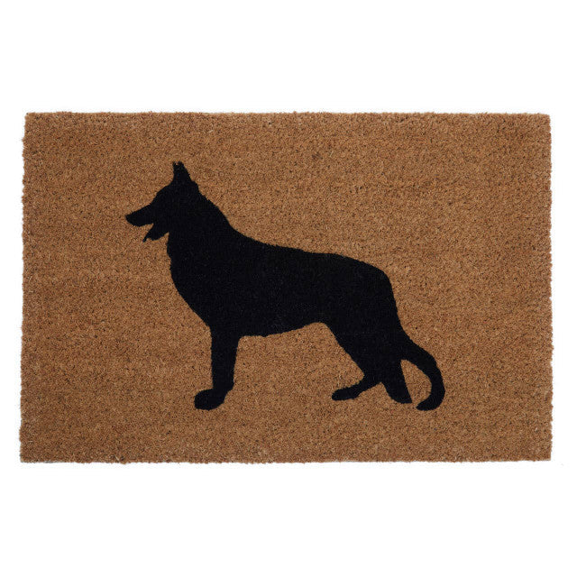 German Shepherd Coir Doormat w60 x d40 x h2 House, Home & Garden