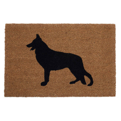 German Shepherd Coir Doormat w60 x d40 x h2 House, Home & Garden