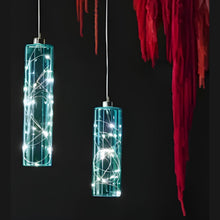 Glass Cylinders 20.7, 27cm Aqua Hanging Home Lights | set of 2 House, Home & Garden