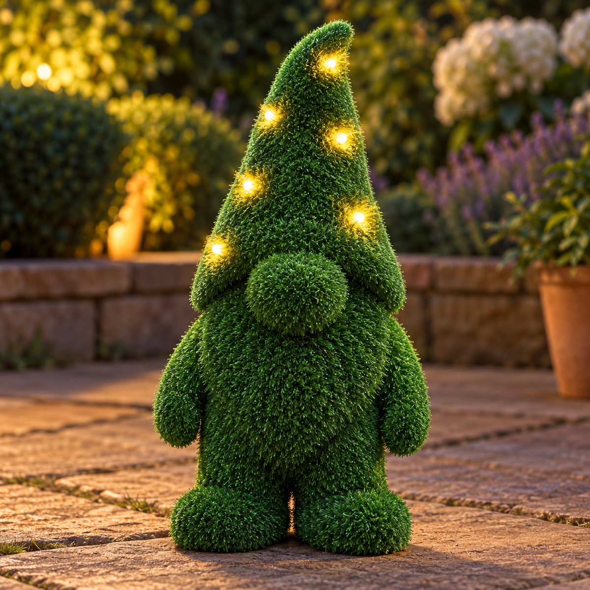 Norm LED Gnome Artificial Grass Garden Ornament – 50cm