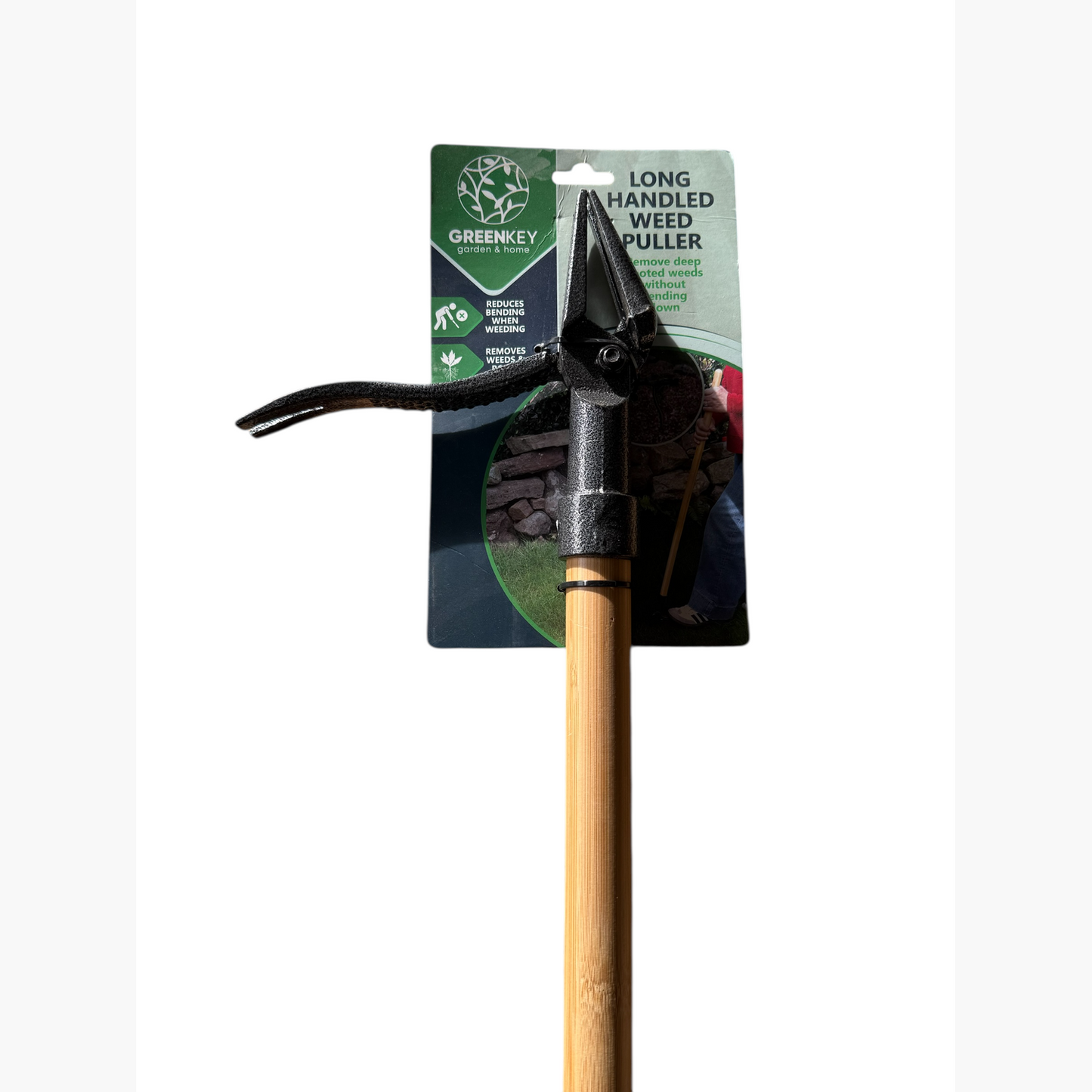 Greenkey Garden & Home Long Handled Weed Puller – Stand-Up Manual Weed Removal Tool House, Home & Garden