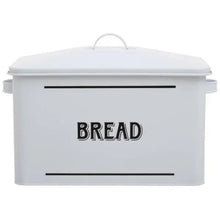 Grocer White Metal Bread Bin H25 x D19 x W34 AK Kin Garden Supplies