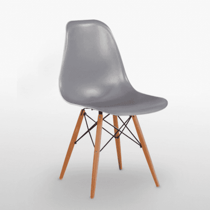 Halo Dining Table and Ghost Chair Set for 4 - Eiffel Plastic Chairs and a Rectangle Dining Table PN Home