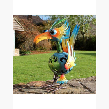 Hand Painted Feather Top Large wackybird AK Kin Garden Supplies