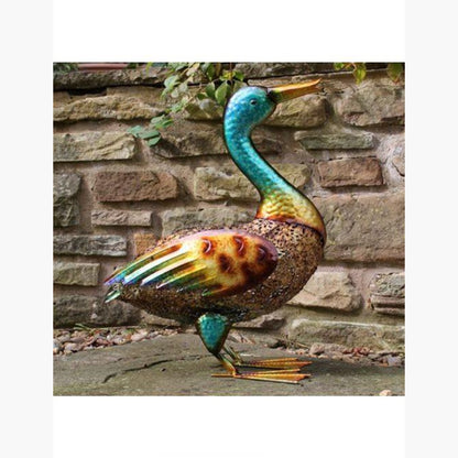 Hand Painted Metal Duck (Blue Head) AK Kin Garden Supplies