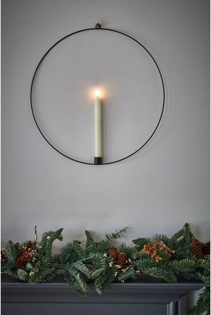 Hanging Candle Ring  Light 45cm (Black) House, Home & Garden