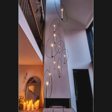 Hanging Candle Ring  Light 45cm (Black) House, Home & Garden