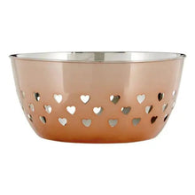 Hearts Design Rose Gold Bowl Stainless Steel AK Kin Garden Supplies