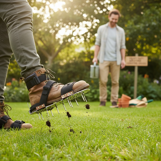 Heavy Duty Lawn Aerating Shoes AK Kin Garden Supplies