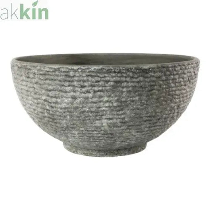 Heavy Duty Plastic Plant Bowl 40.5cm Stone Effect AK Kin Garden Supplies
