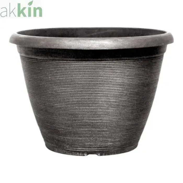 Helix Decorative Planter 16"- Silver AK Kin Garden Supplies