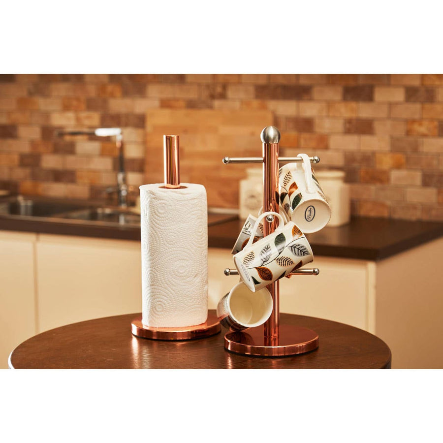 Hirano 6 Cup Copper Finish Mug Tree House, Home & Garden