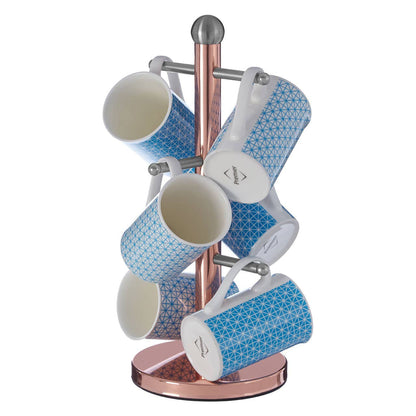 Hirano 6 Cup Copper Finish Mug Tree House, Home & Garden