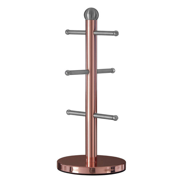 Hirano 6 Cup Copper Finish Mug Tree House, Home & Garden