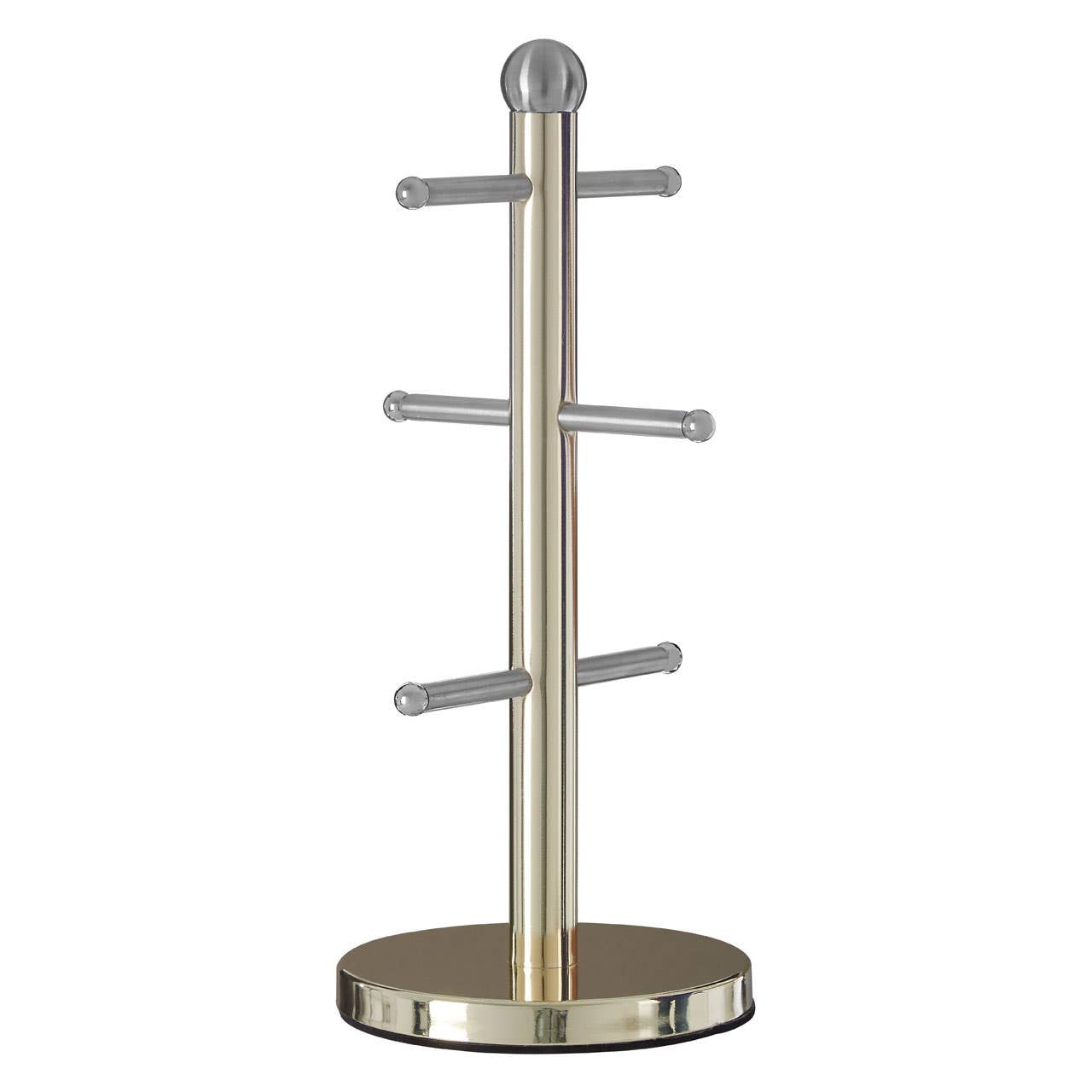 Hirano 6 Cup Gold Finish Mug Tree House, Home & Garden