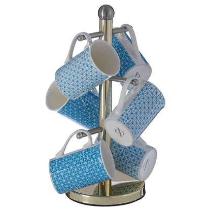 Hirano 6 Cup Gold Finish Mug Tree House, Home & Garden