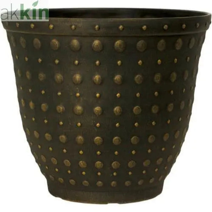 Hobnail Planter 33cm  Black Bronze AK Kin Garden Supplies