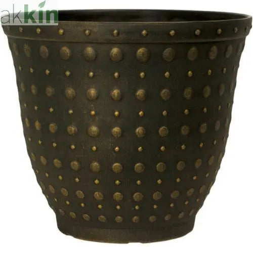 Hobnail Planter 43cm  Black Bronze AK Kin Garden Supplies