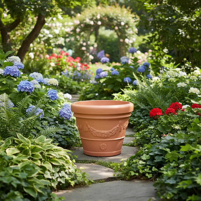 Idra Planter Grape 234lt - Terra di Siena - AK Kin Garden Supplies