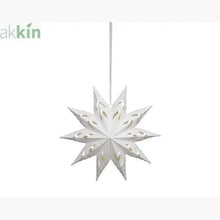White ten-point paper star detail