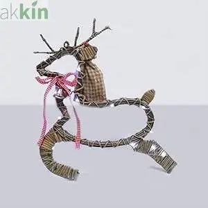 LED Light Hanging Willow Christmas Reindeer - AK Kin Garden Supplies