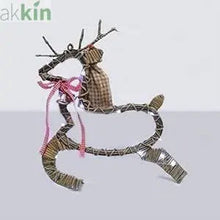 LED light hanging willow Christmas reindeer