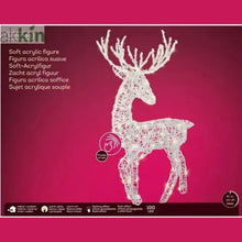 LED Light Up Christmas Reindeer Flashing Effect Outdoor Decoration L.52cm W.32cm H.91cm AK Kin Garden Supplies