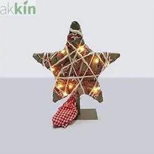 LED light willow Christmas star ornament