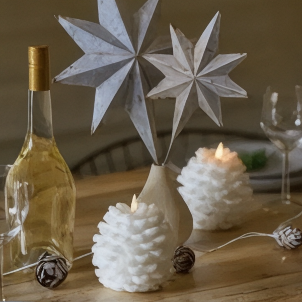 LED Pinecone Candle 12.5m White House, Home & Garden