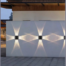 LED Solar 4 Way Wall Lamp Warm White AK Kin Garden Supplies